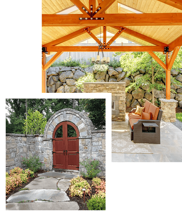 stone pergola